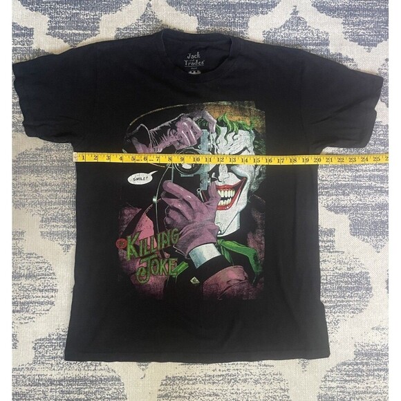 DC Comics Batman Joker Graphic Tee Men’s Medium Jack Of All Trades Black Shirt - Picture 4 of 5